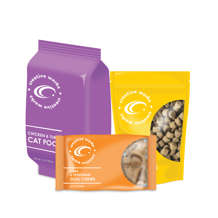 bags of pet food