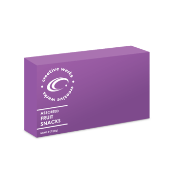 creative werks rendering of a multi-pack carton with purple and white packaging design  